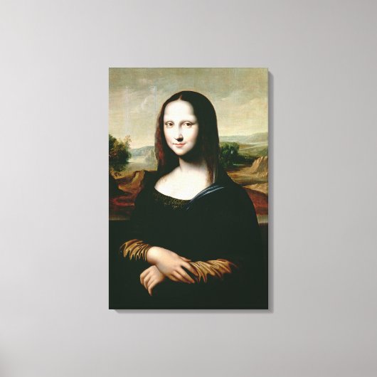 Mona Lisa, kopie van het schilderij van Leonardo d Canvas Afdruk (Voorkant)