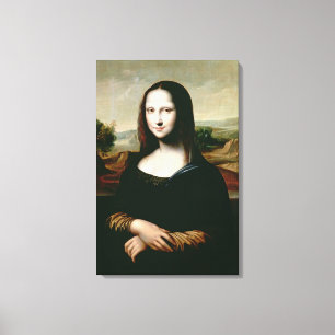Mona Lisa, kopie van het schilderij van Leonardo d Canvas Afdruk