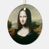 Mona Lisa, kopie van het schilderij van Leonardo d Keramisch Ornament (Links)