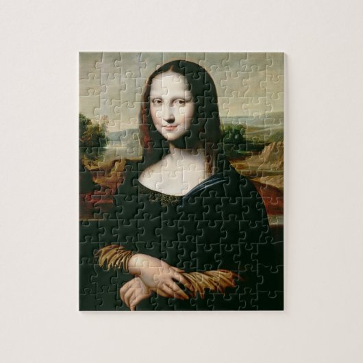 Mona Lisa, kopie van het schilderij van Leonardo d Legpuzzel (Verticaal)