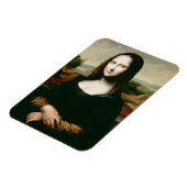 Mona Lisa, kopie van het schilderij van Leonardo d Magneet (Linkerzijde)