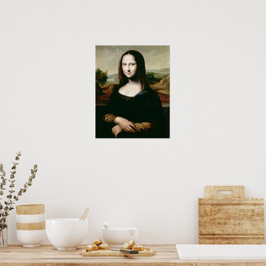 Mona Lisa, kopie van het schilderij van Leonardo d Poster (Keuken)