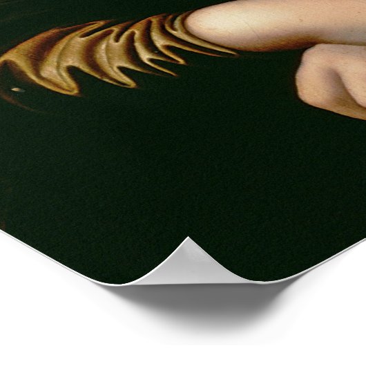 Mona Lisa, kopie van het schilderij van Leonardo d Poster (Hoek)