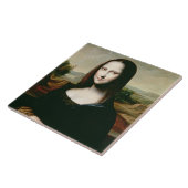 Mona Lisa, kopie van het schilderij van Leonardo d Tegeltje (Zijkant)