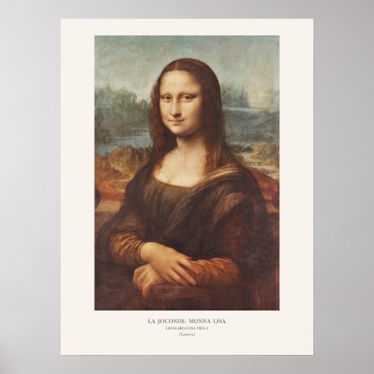 Mona Lisa Kunstdruk van Leonardo da Vinci Poster (Voorkant)