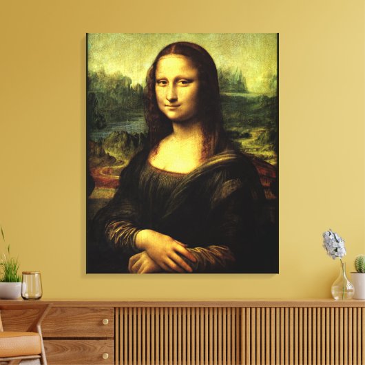 Mona Lisa, kunstschilderij Canvas Afdruk (Insitu (Woonkamer))