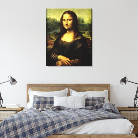 Mona Lisa, kunstschilderij Canvas Afdruk (Insitu (Slaapkamer))