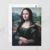Mona Lisa la Gioconda Leonardo da Vinci briefkaart (Voorkant / Achterkant)