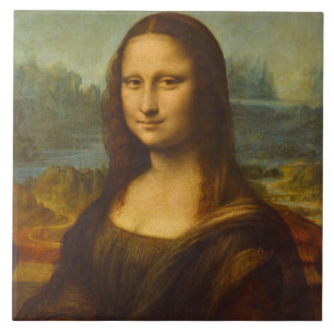 Mona Lisa, La Joconde, 1503 door Leonardo da Vinci Tegeltje