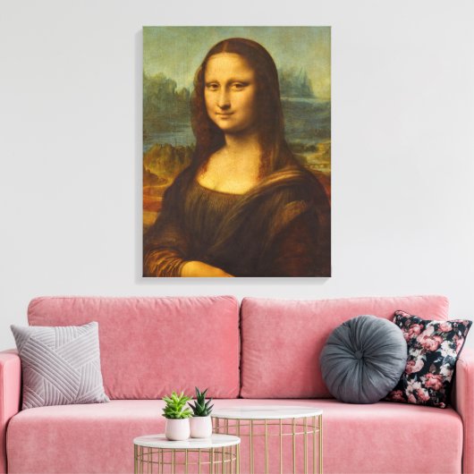 Mona Lisa, La Joconde, 1503, ingediend door Leonar Canvas Afdruk (Insitu (Woonkamer))