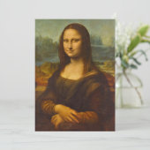 Mona Lisa, La Joconde van Leonardo da Vinci Bedankkaart (Staand voorkant)