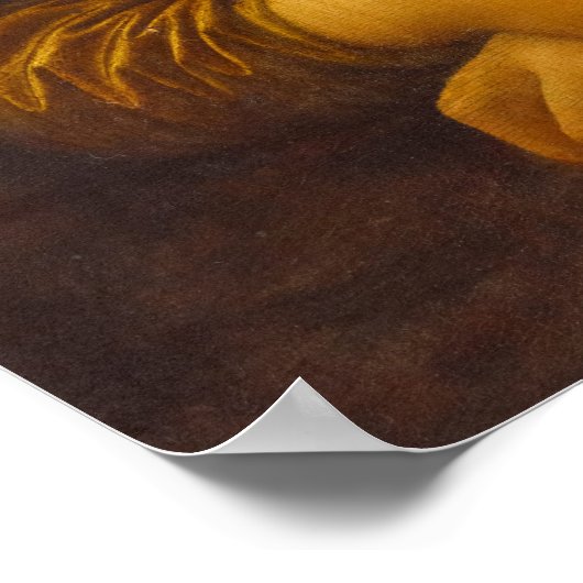 Mona Lisa, La Joconde van Leonardo da Vinci Poster (Hoek)