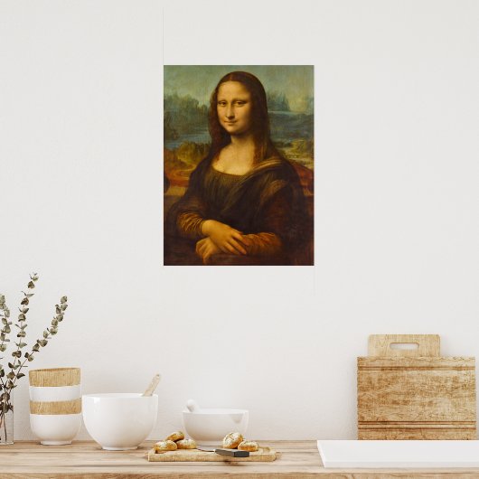 Mona Lisa, La Joconde van Leonardo da Vinci Poster (Keuken)