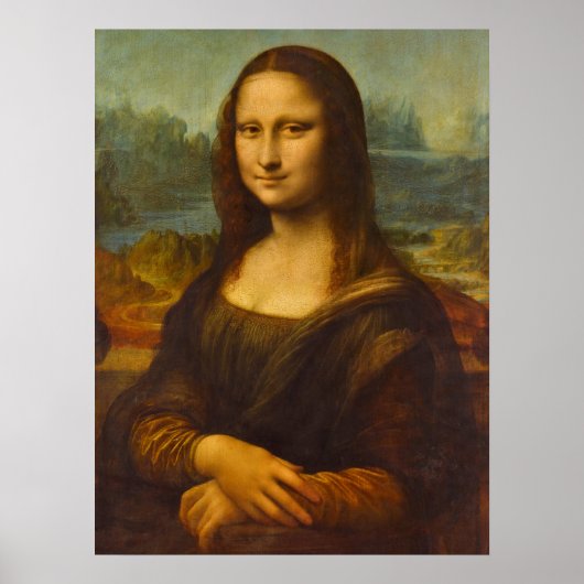 Mona Lisa, La Joconde van Leonardo da Vinci Poster (Voorkant)
