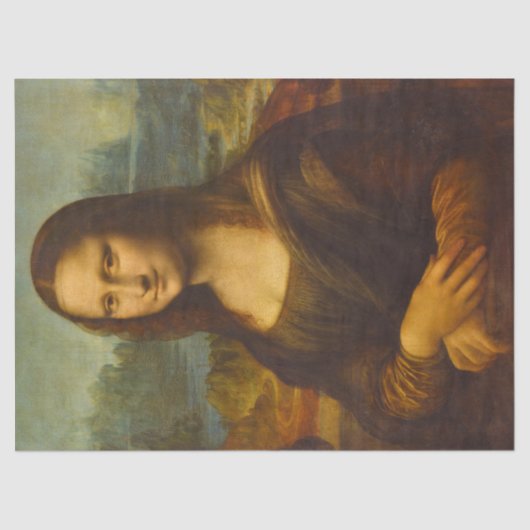 Mona Lisa, La Joconde van Leonardo da Vinci Tissuepapier (Voorkant)
