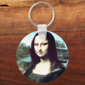 Mona Lisa Large Round Sleutelhanger (Voorkant)