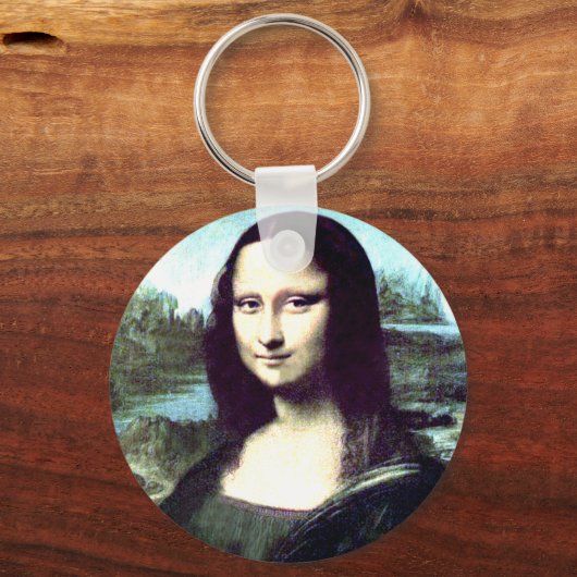 Mona Lisa Large Round Sleutelhanger (Voorkant)