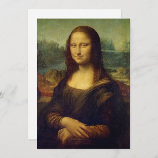 Mona Lisa | Leonardo da Vinci (Voorkant / Achterkant)