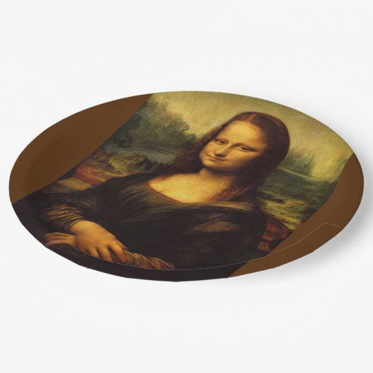 Mona Lisa ... Leonardo da Vinci ~ 1503-1517 Papieren Bordje (Gekanteld)