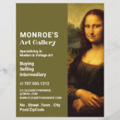 Mona Lisa, Leonardo Da Vinci, Art Dealer, Gallery Flyer (Voorkant)