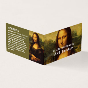 Mona Lisa, Leonardo Da Vinci, Art Dealer, Gedetail Visitekaartje