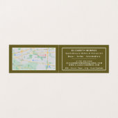 Mona Lisa, Leonardo Da Vinci, Art Dealer, Gedetail Visitekaartje (Binnenkant ongevouwen)