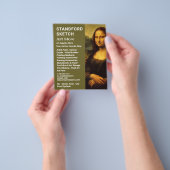 Mona Lisa, Leonardo da Vinci, Art Supplies Store Flyer (Hand)