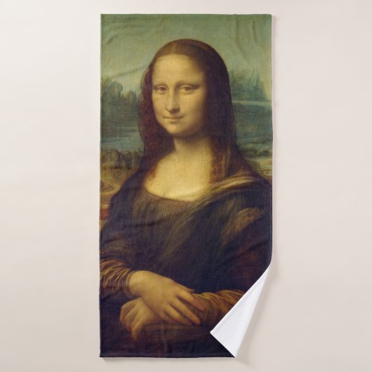 Mona Lisa, Leonardo da Vinci Badhanddoek (Badhanddoek)