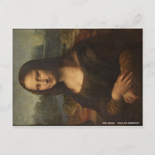 Mona Lisa Leonardo Da Vinci Briefkaart (Voorkant)
