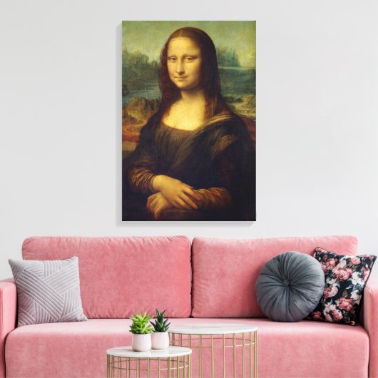 Mona Lisa | Leonardo da Vinci Canvas Afdruk (Insitu (Woonkamer))