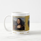 Mona Lisa, Leonardo da Vinci, Canvas Koffiemok (Links)