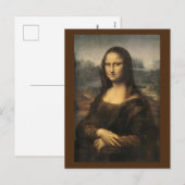 Mona Lisa - Leonardo Da Vinci Feestdagenkaart (Voorkant / Achterkant)