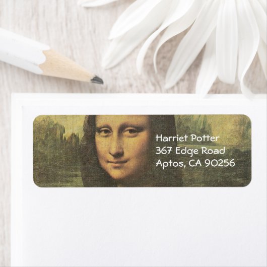 Mona Lisa Leonardo da Vinci Fine Art Etiket (Insitu)