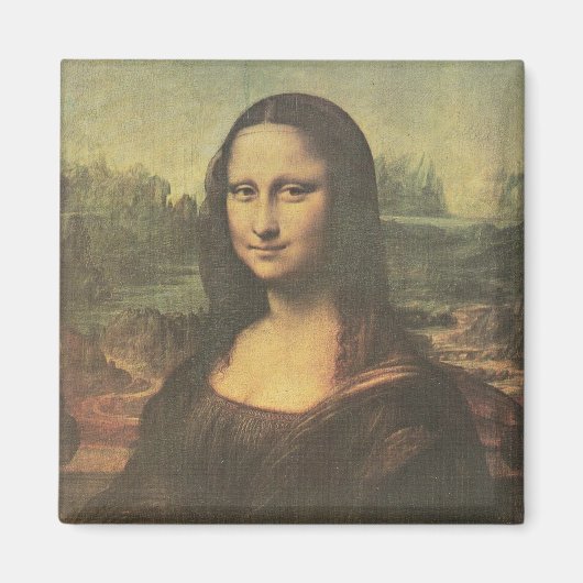 Mona Lisa Leonardo da Vinci Fine Art Magneet (Voorkant)