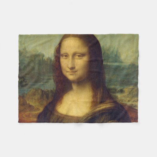 Mona Lisa, Leonardo da Vinci Fleece Deken (Voorkant (Horizontaal))