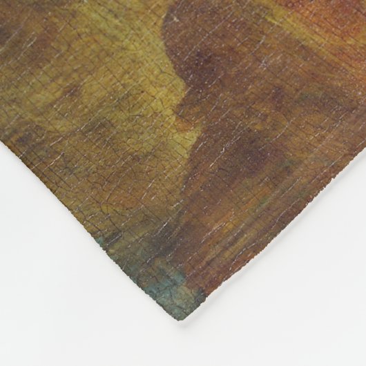 Mona Lisa, Leonardo da Vinci Fleece Deken (Hoek)