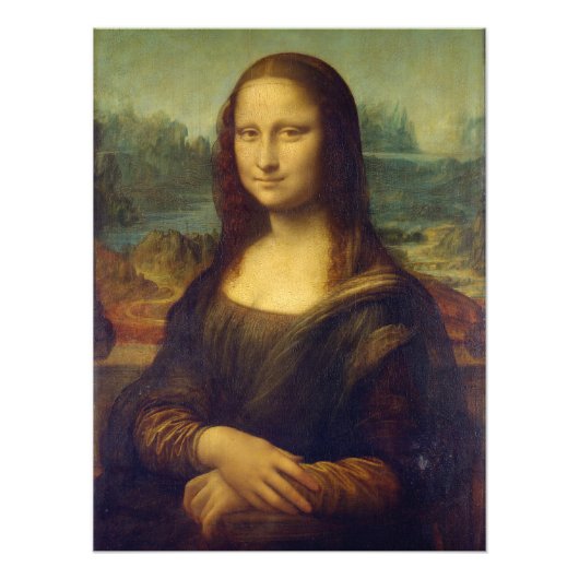 Mona Lisa , Leonardo da Vinci Foto Afdruk (Voorkant)