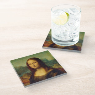 Mona Lisa Leonardo da Vinci Glazen Onderzetter