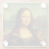 Mona Lisa | Leonardo da Vinci Glazen Onderzetter (Achterkant)