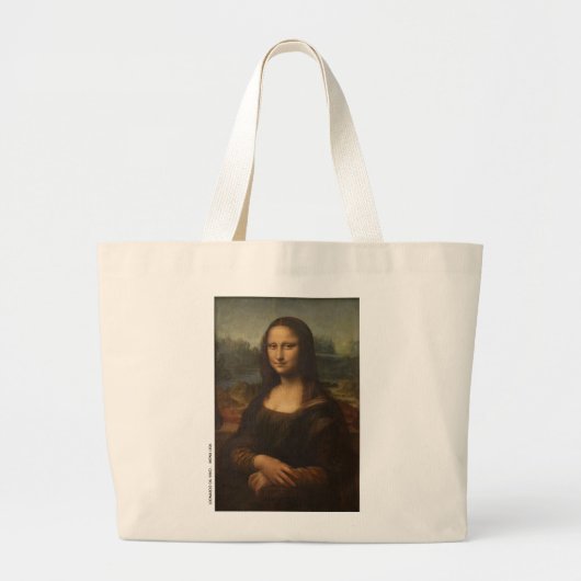 Mona Lisa Leonardo Da Vinci Grote Tote Bag (Voorkant)