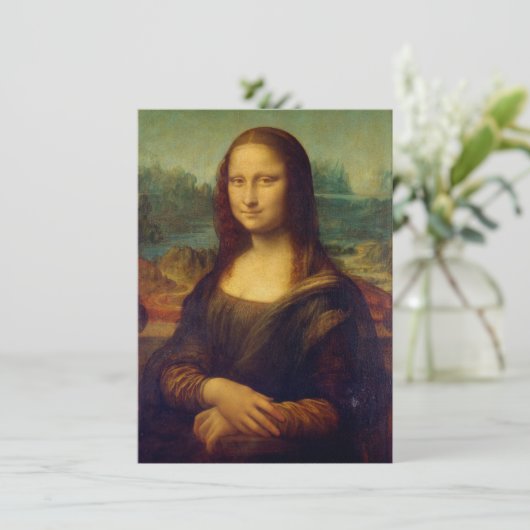 Mona Lisa - Leonardo da Vinci Kaart (Staand voorkant)
