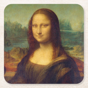 Mona Lisa, Leonardo da Vinci Kartonnen Onderzetters