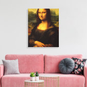 Mona Lisa, Leonardo Da Vinci, klassiek schilderij Canvas Afdruk (Insitu (Woonkamer))
