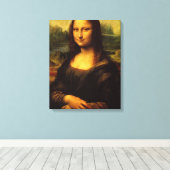 Mona Lisa, Leonardo Da Vinci, klassiek schilderij Canvas Afdruk (Insitu (Houten vloer))