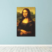 Mona Lisa, Leonardo Da Vinci, klassiek schilderij Canvas Afdruk (Insitu (Houten vloer))