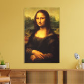 Mona Lisa, Leonardo Da Vinci, klassiek schilderij Canvas Afdruk (Insitu (Woonkamer))