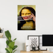 mona lisa, leonardo da vinci, klassieke kunst, ren poster (Thuiskantoor)