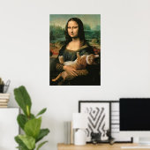 mona lisa, leonardo da vinci, klassieke kunst, ren poster (Thuiskantoor)