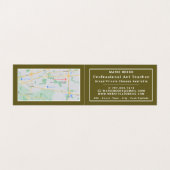 Mona Lisa, Leonardo Da Vinci, Kunstleraar Gedetail Visitekaartje (Binnenkant ongevouwen)