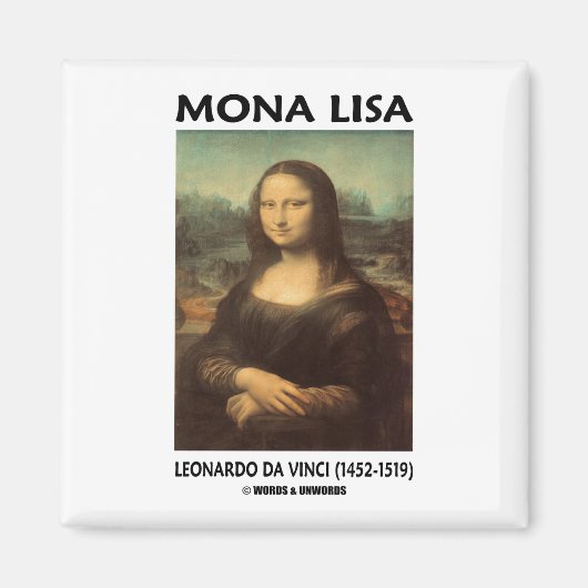 Mona Lisa (Leonardo da Vinci) Magneet (Voorkant)